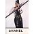 Cambon Chanel Colección de pasarela primavera 1994 - Tirantes de sarga de algodón negro - vista 2