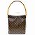 Borsa Tote Louis Vuitton Monogram Looping GM Marrone - vista 2
