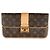 Clutch Slim in Tela Monogram Louis Vuitton x Sofia Coppola Marrone