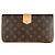 Clutch Slim in Tela Monogram Louis Vuitton x Sofia Coppola Marrone - vista 2