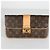 Clutch Slim in Tela Monogram Louis Vuitton x Sofia Coppola Marrone - vista 7