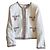 Cambon Chanel 20C Little White Jacket White Tweed Size 40