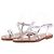 Autre Marque Sandali Carolina Santo Domingo T.EU 40 Pelle Argento