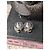 Chanel CC A12W Orecchini classici mini in cristallo con logo e scatola in hardware argento - vista 11