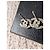 Chanel CC A12W Orecchini classici mini in cristallo con logo e scatola in hardware argento - vista 8