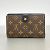 Louis Vuitton Monogramm Pallas Kompaktgeldbörse Braun Schwarz - Ansicht 10