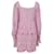 Vestido Mini Freja LoveShackFancy en algodón rosa claro Castaño - vista 3