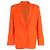 Der oversized Ein-Knopf-Blazer Attico aus orangefarbenem Polyester