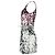 Diane Von Furstenberg Mini Printed V-Neck Dress in Multicolor Silk Multiple colors - view 2