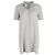 Alexander Wang Mini Hemd Kleid mit Fransen aus grauer Baumwolle