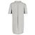 Alexander Wang Mini Hemd Kleid mit Fransen aus grauer Baumwolle - Ansicht 3