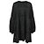 Ganni gerafftes Mini-Kleid aus recyceltem Polyester in Schwarz