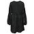 Ganni gerafftes Mini-Kleid aus recyceltem Polyester in Schwarz - Ansicht 3