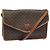 Céline Borsa a spalla in tela Macadam CELINE in pelle PVC marrone Auth mr393