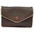Céline Borsa a spalla in tela Macadam CELINE in pelle PVC marrone Auth mr393 - vista 13