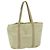 PRADA Borsa a Mano Nylon Argento Beige Auth 85481