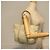PRADA Borsa a Mano Nylon Argento Beige Auth 85481 - vista 21