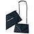 Borsa Envelope Saint Laurent Nera in Pelle Caviar Nero