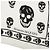 Alexander Mcqueen Sciarpa in seta con motivo skull Bianco - vista 2