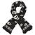 Alexander Mcqueen Foulard in seta con motivo teschio Nero