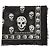 Alexander Mcqueen Foulard in seta con motivo teschio Nero - vista 4