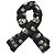 Alexander Mcqueen Sciarpa in seta con motivo teschio Nero