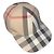 Berretto Burberry in cotone marrone nero beige