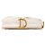 Dior White Mini Oblique Bestickte Canvas Saddle Bag Weiß - Ansicht 4