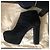 Stivaletti Marni in scamosciato nero e blu navy - vista 3