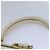 Borsa a spalla Gancini in pelle bianca e oro Auth 85534 di Salvatore Ferragamo Bianco D'oro - vista 14