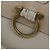Borsa a spalla Gancini in pelle bianca e oro Auth 85534 di Salvatore Ferragamo Bianco D'oro - vista 9