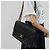 Timeless Chanel Borsa a doppio flap classica Jumbo in pelle caviar matelassé nera a 2 modi Nero - vista 4