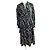 Abito nero e floreale Marchesa Notte Multicolore