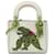 Dior White Limited Edition Niki De Saint Phalle Mini Calfskin Dragon Lady Dior Leather Pony-style calfskin  ref.1587444