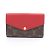 Louis Vuitton Pallas Compact Geldbörse Braun Rot Monogramm