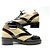 NOVE SCARPE CHANEL G35316 DERBY 40 IN PELLE BEIGE E LUCIDO NERO - vista 2
