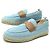 Hermès HERMES TRIP 42 MOCASSINI ESPADRILLES DENIM BLU