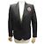 BALMAIN BLAZER PATCH WOOL BLACK M 38 BLACK WOOL JACKET COAT