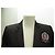 BALMAIN BLAZER PATCH WOOL BLACK M 38 BLACK WOOL JACKET COAT - view 2