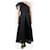 Roland Mouret Black one-shoulder silk-blend organza-jacquard midi dress - size UK 14  ref.1588507