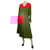 Fendi Jupe midi plissée en soie rouge - taille UK 12  ref.1588563