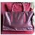 Autre Marque Sac cabas Jacques Esterel Rouge Foncé Cuir et Toile Bordeaux - vue 13