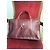 Autre Marque Sac cabas Jacques Esterel Rouge Foncé Cuir et Toile Bordeaux - vue 2