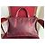 Autre Marque Sac cabas Jacques Esterel Rouge Foncé Cuir et Toile Bordeaux - vue 4