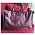 Autre Marque Sac cabas Jacques Esterel Rouge Foncé Cuir et Toile Bordeaux - vue 8