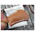 authentic new Barénia leather bell Hermès Camel  - view 4