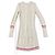 Marine Serre Kleid Wolle Creme