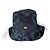 Cappello Bob Dior Tye & Dye Blu in Cotone con Velo a Rete