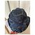 Cappello Bob Dior Tye & Dye Blu in Cotone con Velo a Rete - vista 4