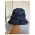 Cappello Bob Dior Tye & Dye Blu in Cotone con Velo a Rete - vista 8
